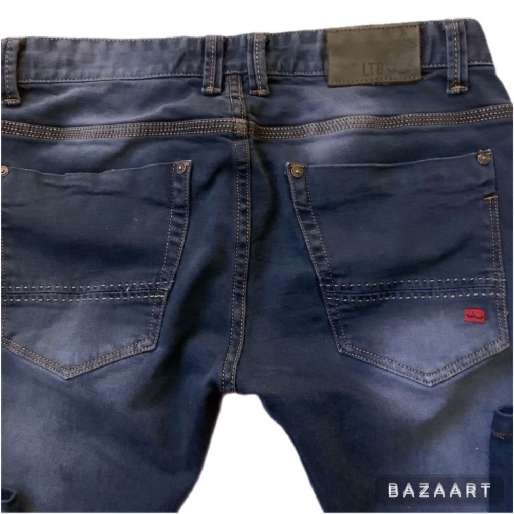 LTB denim goods handmade, low waist, button fly, straight leg jeans size 29